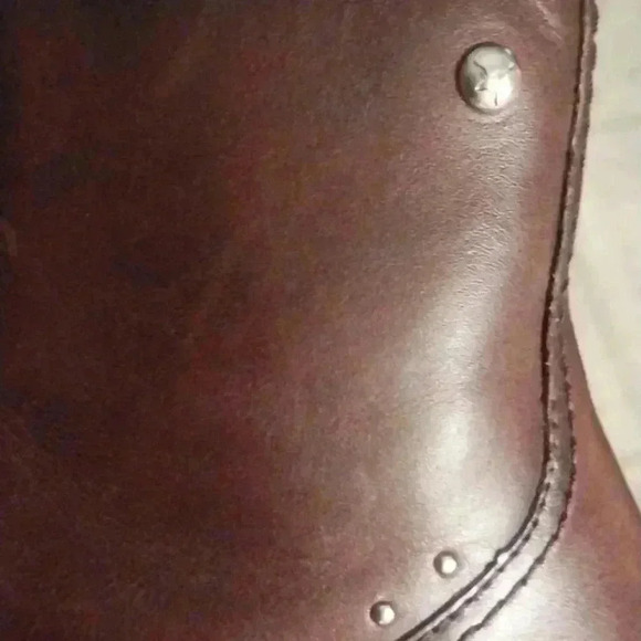 Pikilonos Platform Lace Up Calfskin Leather Boots with Studs US Size 37 - Picture 11 of 12